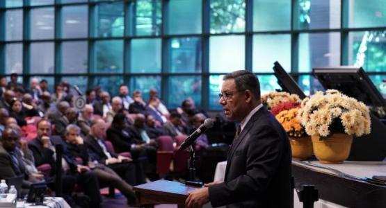Juan Prestol-Puesán, General Conference of Seventh-day Adventists Treasurer speaks at the meeting. | Photo by Adventist News Network Juan Prestol-Puesán, General Conference of Seventh-day Adventists Treasurer speaks at the meeting. | Photo by Adventist News Network