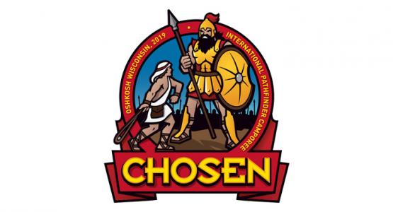Chosen 2019 International Pathfinder Camporee logo Chosen 2019 International Pathfinder Camporee logo