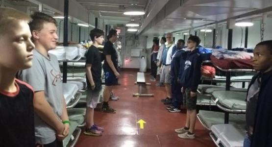 Desmond T. Doss Christian Academy students spend time on the USS Yorktown WWII aircraft carrier. Desmond T. Doss Christian Academy students spend time on the USS Yorktown WWII aircraft carrier.