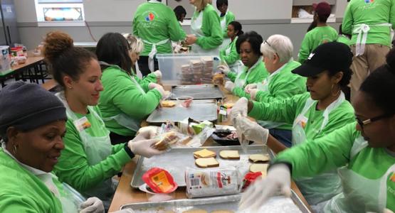 WGTS Hands & Heart Volunteers Make Sandwiches for the homeless. WGTS Hands & Heart Volunteers Make Sandwiches for the homeless.
