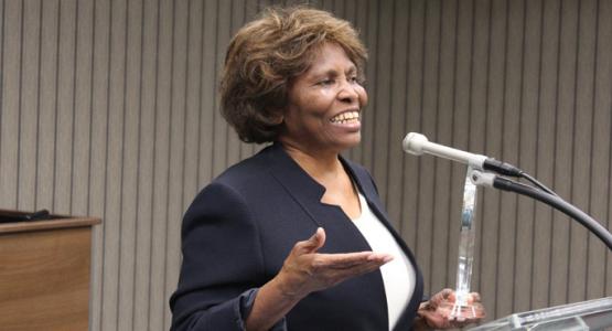 Minnie McNeil accepts a Notable Person of Honor award in 2016. Minnie McNeil accepts a Notable Person of Honor award in 2016.