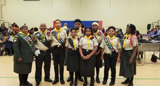 The Pisgah Scorpians from the Bryan's Road church in Maryland participate in the Allegheny East Conference Pathfinder Bible Experience The Pisgah Scorpians from the Bryan's Road church in Maryland participate in the Allegheny East Conference Pathfinder Bible Experience