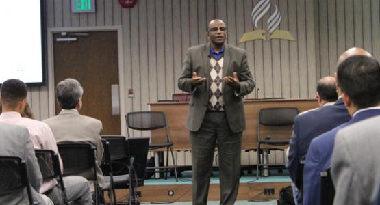 Leslie Pollard speaks during the Columbia Union Conference Leadership Summit.