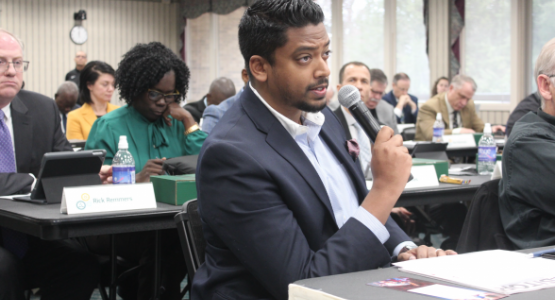 Columbia Union Executive Committee member Sanjay Thomas discusses the Columbia Union's statement. Columbia Union Executive Committee member Sanjay Thomas discusses the Columbia Union's statement.