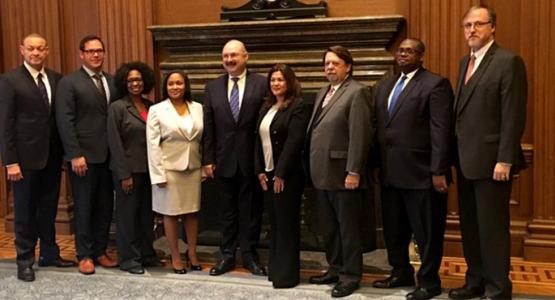 Adventist attorneys that participated in the Supreme Court Bar event (from left to right): Harold Cleveland Jr., Theodore Flo, Maria McPhaull, Leesa Thomas, Karnik Doukmetzian, Allison Dichoso, Jesus Uriarte, Josue Pierre, Meredith Jobe Adventist attorneys that participated in the Supreme Court Bar event (from left to right): Harold Cleveland Jr., Theodore Flo, Maria McPhaull, Leesa Thomas, Karnik Doukmetzian, Allison Dichoso, Jesus Uriarte, Josue Pierre, Meredith Jobe