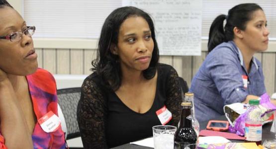 Sheresa Woodson, Kimberly Watkins and Regina Herbert attend a Differentiated Instruction workshop at the Columbia Union Conference headquarters. Sheresa Woodson, Kimberly Watkins and Regina Herbert attend a Differentiated Instruction workshop at the Columbia Union Conference headquarters.