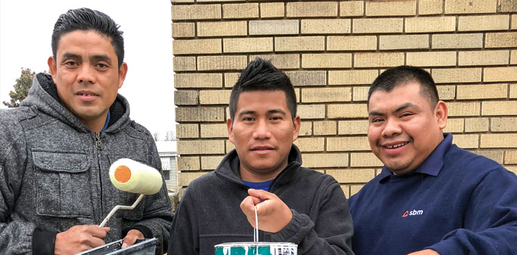 Isaias Bernardo, Mainor Perez, Zacarías Lorenzo, members of Allegheny West Conference’s La Esperanza church in Cincinnati, are part of a community that regularly serves the neighborhood where they reside.